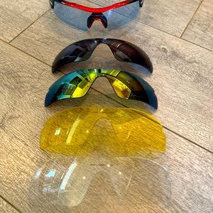 Rivbos road cycling sun glasses set